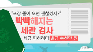 [리포트+] "포장 뜯어 오면 괜찮겠지"…빡빡해지는 '세관 검사', 세금 피하려다 벌금 수천만 원