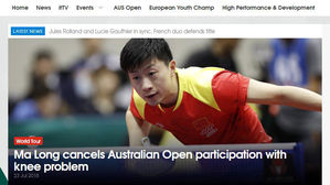 중국 탁구 간판 마룽, 호주오픈 기권…장우진 출격