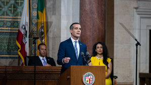 [월드리포트] 한국 찾은 LA시장&hellip;한인동포 "환영하지 마라" 반발
