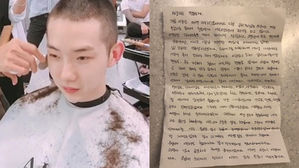 [SBS Star] 2AM Jo Kwon Gets a Military Haircut & Shares a Heartfelt Letter