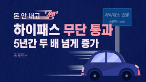 [리포트+] 돈 안 내고 '쌩'&hellip;하이패스 무단 통과, 5년간 두 배 넘게 증가