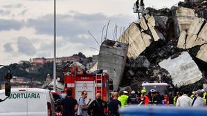 메르켈, 제노바 교량 붕괴 희생자와 가족에 애도 표시