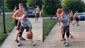 [영상pick] 10대 소년도 거뜬히 제압하는 할아버지의 특급 농구 실력