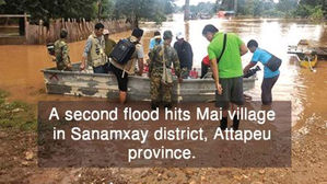 라오스 댐 또 홍수&hellip;실종자 97명 수색 중단