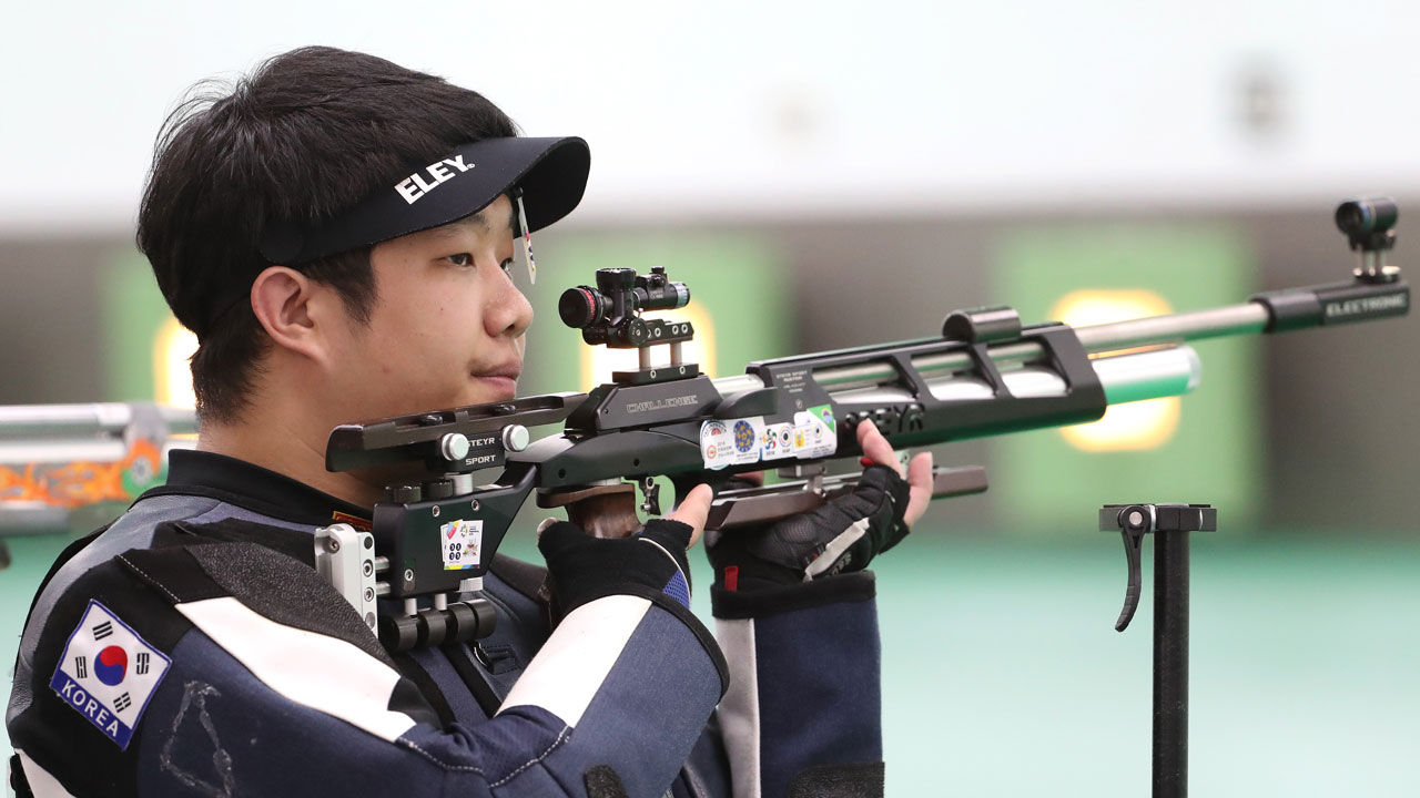 송수주, 사격 남자 10ｍ 공기 소총 5위