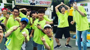 [SBS Star] HAHA Celebrates His Birthday with 'Running Man' Members