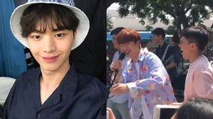 [SBS Star] Yook Sungjae Cutely Boasts His Friendship with BTS in Front of a Large Crowd