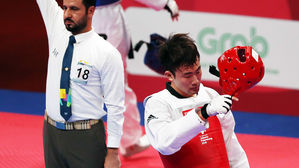 [하이라이트 영상] 생애 첫 태극마크 이화준, 태권도 80㎏급 은메달