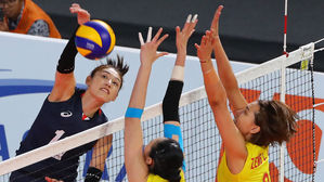 아시안게임 여자배구대표팀, 세계 최강 중국에 완패