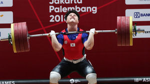 한정훈, 역도 94㎏급 4위&hellip;모라디, 인상 세계신기록