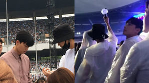 [SBS Star] Park Seo Jun & Park Hyung Sik Spotted at BTS Concert!