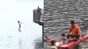 [뉴스pick] 저수지 빠진 시민보고 '1초' 망설임 없이 뛰어든 경찰