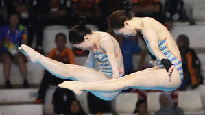 조은비&middot;문나윤, 다이빙 女싱크로 10ｍ 5위&hellip;북한 은메달