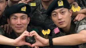[SBS Star] Highlight Yoon Du Jun & BTOB Seo Eunkwang Spotted in the Same Military Dorm