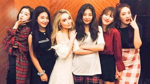 [SBS Star] Sabrina Carpenter Visits Red Velvet at the Set!