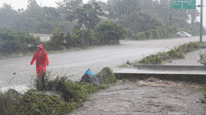 제주도 전역 호우주의보 확대&hellip;시간당 20∼30㎜ 비