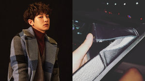 [SBS Star] CHANYEOL Almost Gets Injured at Airport Due to Fans Not Keeping Order