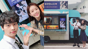 [SBS Star] VIXX Supports Its Leader N & Han Ji Min with a Snack Truck!