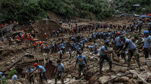 필리핀 산사태 피해 눈덩이&hellip;주택 57채 매몰, 88명 사망&middot;실종