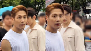 [SBS Star] VIDEO: GOT7 JACKSON Tells a Guy Off Who Pushed His Fan