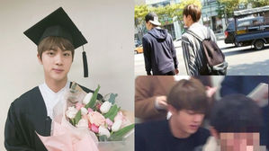 [SBS Star] Photos of BTS JIN's University Life Go Viral!