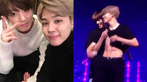 [SBS Star] BTS JIMIN & JUNGKOOK Expose Each Other's Abs During Concert