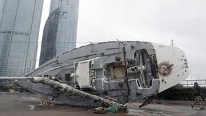 태풍 '콩레이' 떠났지만&hellip;실종&middot;침수&middot;붕괴 곳곳 상처