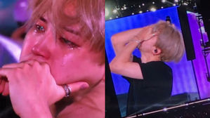 [SBS Star] BTS JIMIN Breaks Fans' Hearts As He Bursts Into Tears at Citi Field