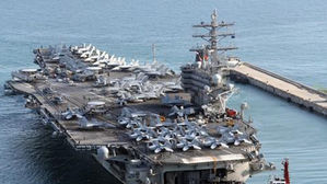 美 항모 레이건호 제주 해군기지 첫 방문…관함식 참석