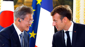 한불 정상 "北 CVID 의견 일치, 평화적 비핵화해야"&hellip;공동선언 발표