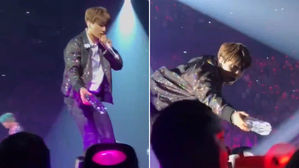 [스브스타] 방탄소년단 정국이 프랑스 공연 도중 팬들에게 '후다닥' 달려간 이유