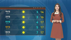 [날씨] 춥고 건조한 출근길&hellip;하루종일 쌀쌀해요