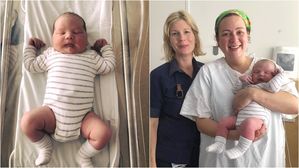 [뉴스pick] '위대한 모성애'&hellip;진통제 없이 5.7kg 아들 순산한 엄마