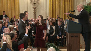 [영상] 언론과 또 설전 벌인 트럼프&hellip;"CNN 기자 출입정지"