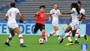 여자축구 U-17 월드컵 캐나다에 2대0 패배&hellip;예선 탈락