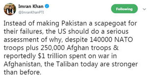 美 트럼프 '파키스탄 비난 발언'에 파키스탄 총리 "팩트 틀렸다"