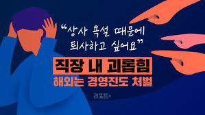 [리포트+] "상사 욕설 때문에 퇴사하고 싶어요"…직장 내 괴롭힘, 해외는 경영진도 처벌