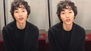 [SBS Star] VIDEO: Song Joong Ki Sends His Greetings with a Completely New Hairstyle