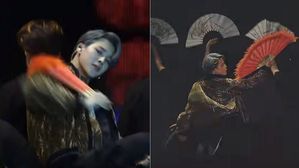 [스브스타] BTS 지민, 섬세+역동적 부채춤…전 세계 실시간 트렌드 장악