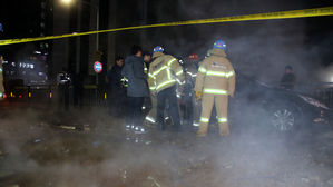 경기 고양시 백석역 인근 온수관 파열&hellip;인근 도로 침수