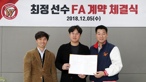 최정, 6년 106억 원에 SK와 잔류 계약