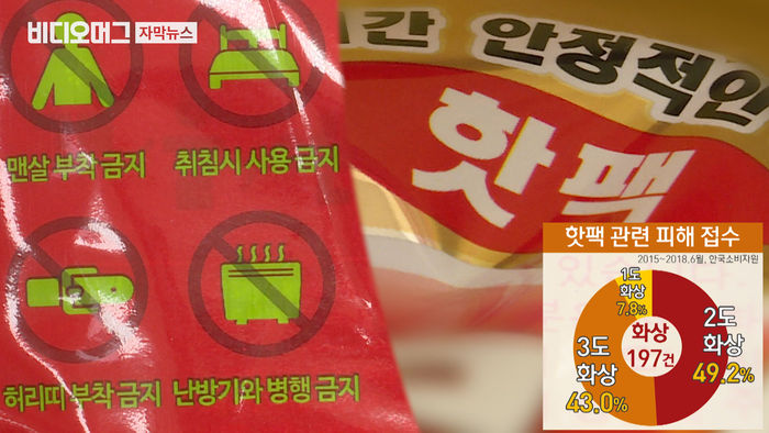 추워서 붙였다가 "동전 크기 흉터"&hellip;'핫팩 화상' 주의