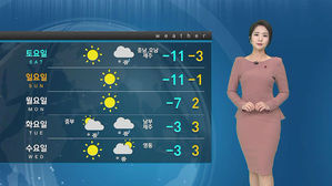 [날씨] 중부지방, 낮에도 영하권&hellip;이번 주말 한파 '절정'