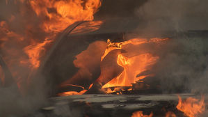 당진영덕고속도서 승용차 화재&hellip;2명 숨져