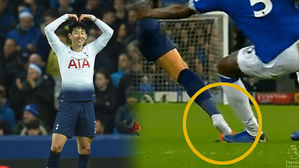 [영상pick] 축구화 내주고 프리킥 얻어낸 손흥민…디뉴, 신발 '툭' 차며 화풀이