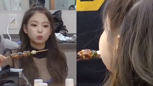 [SBS Star] VIDEO: JENNIE Turns Into a Hamster with Cheek Pouches When She Eats?