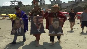 페루 무속인들의 연례 의식에 나타난 푸틴과 트럼프, 그리고 김정은