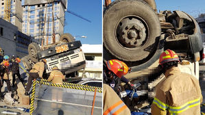 성남 아파트 공사장서 레미콘 전복&hellip;운전자 숨져