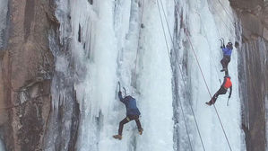 추울수록 건강 다진다&hellip;양주 '가래비 빙벽장' 인기