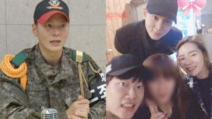 [SBS Star] Joo Won Spotted Spending His Day Off from the Military with His Labelmates